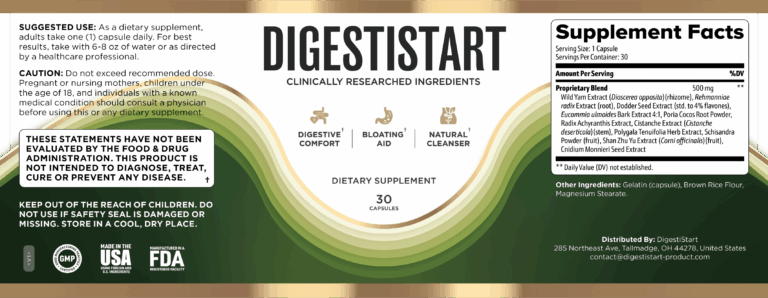 DigestiStart Supplement Facts